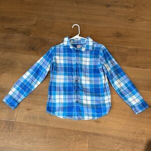 Cat & Jack Blue Checkered Shirt